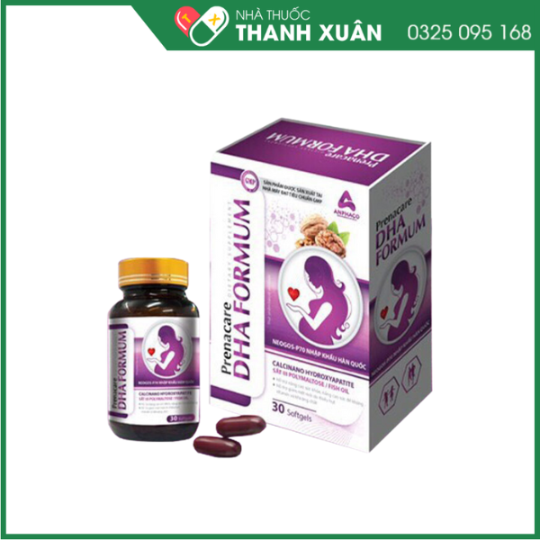 Prenacare DHA FORMUM Hỗ trợ giảm mệt mỏi do thiếu hụt vitamin và khoáng chất